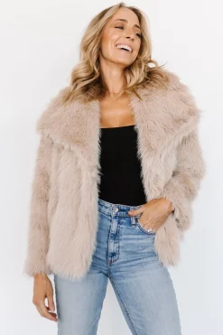 Baltic Born outerwear|Tonya Faux Fur Coat | Natural