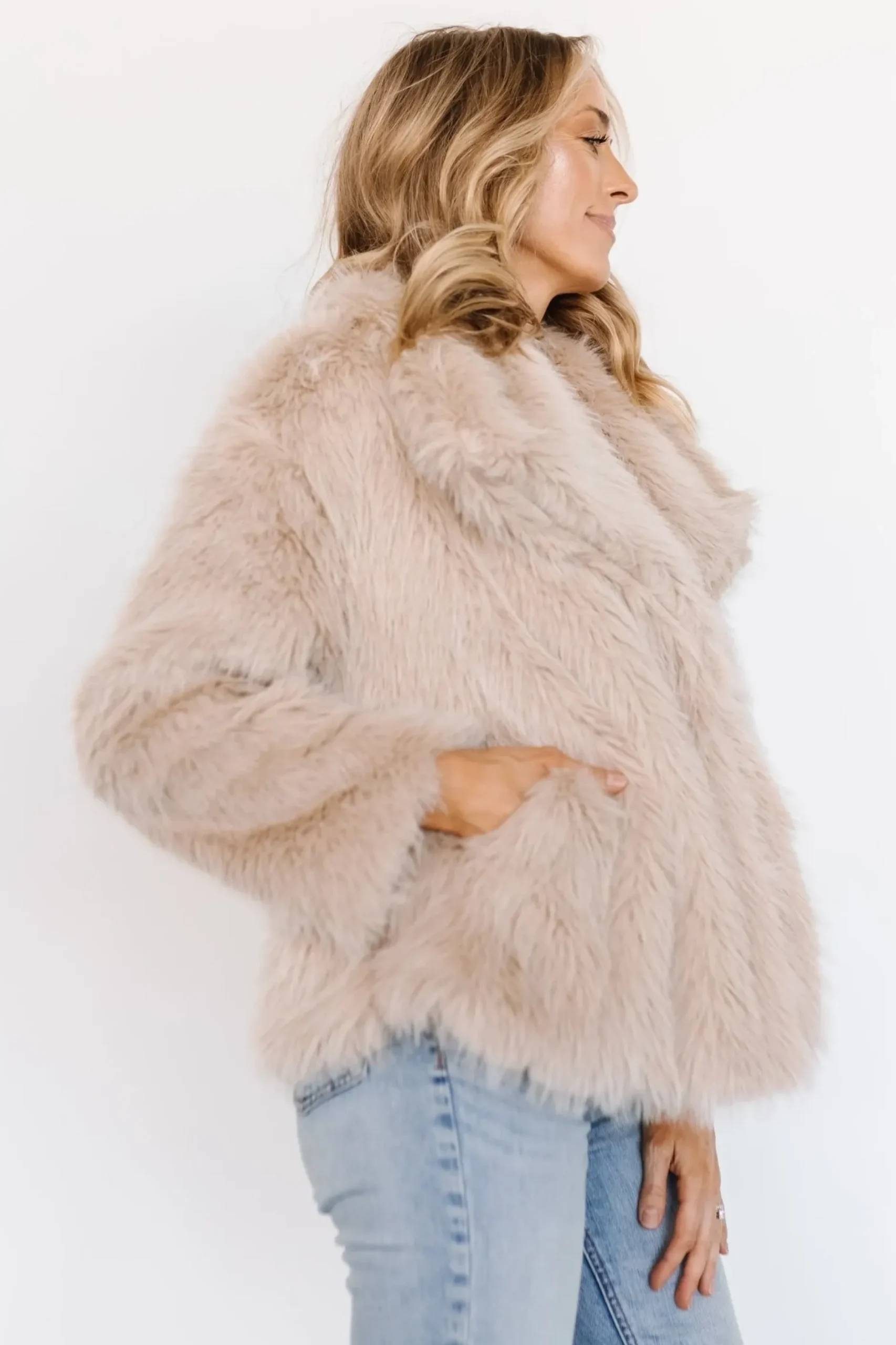 Baltic Born outerwear|Tonya Faux Fur Coat | Natural