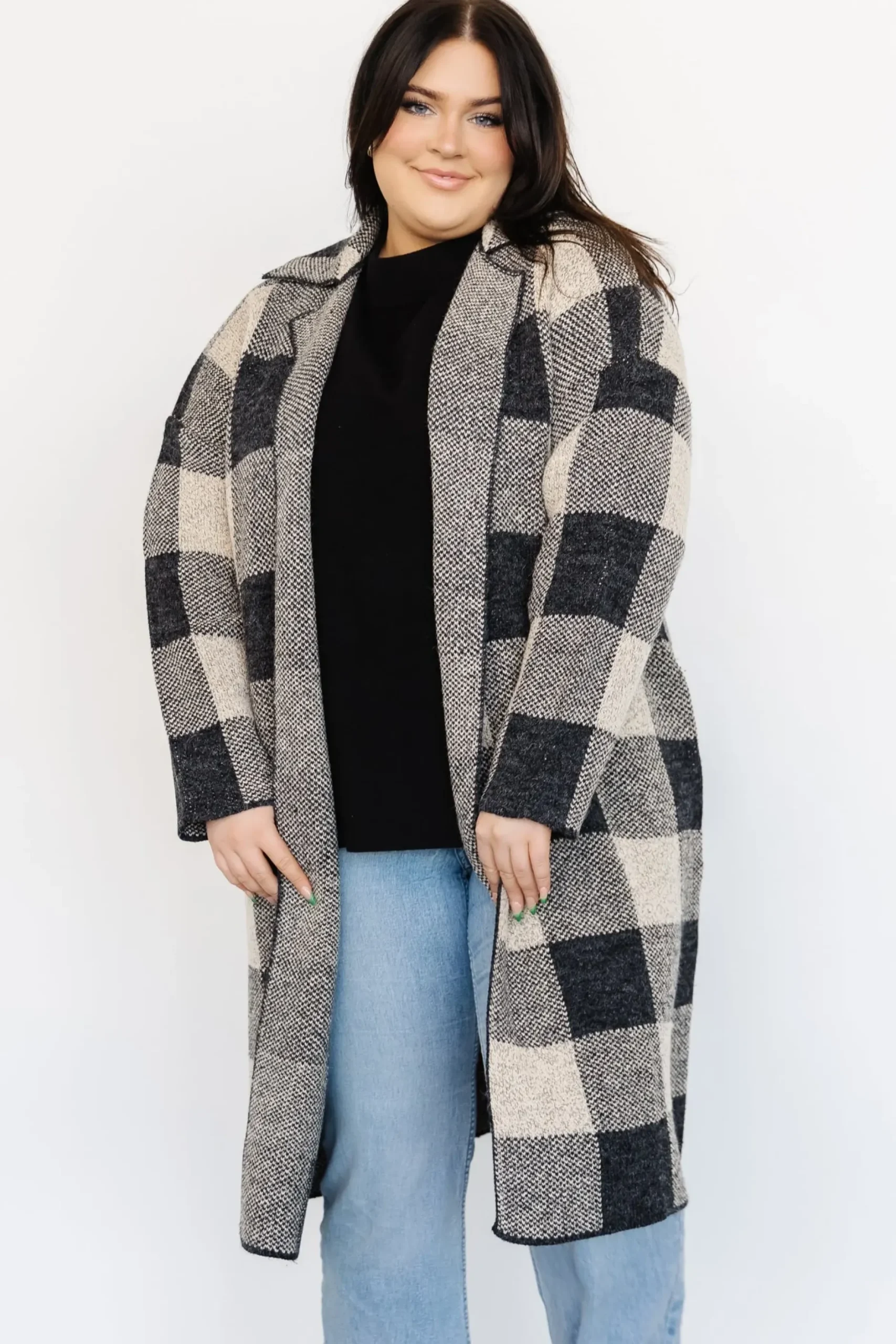 Baltic Born sweaters|cardigans|Toronto Cardigan | Black + Taupe