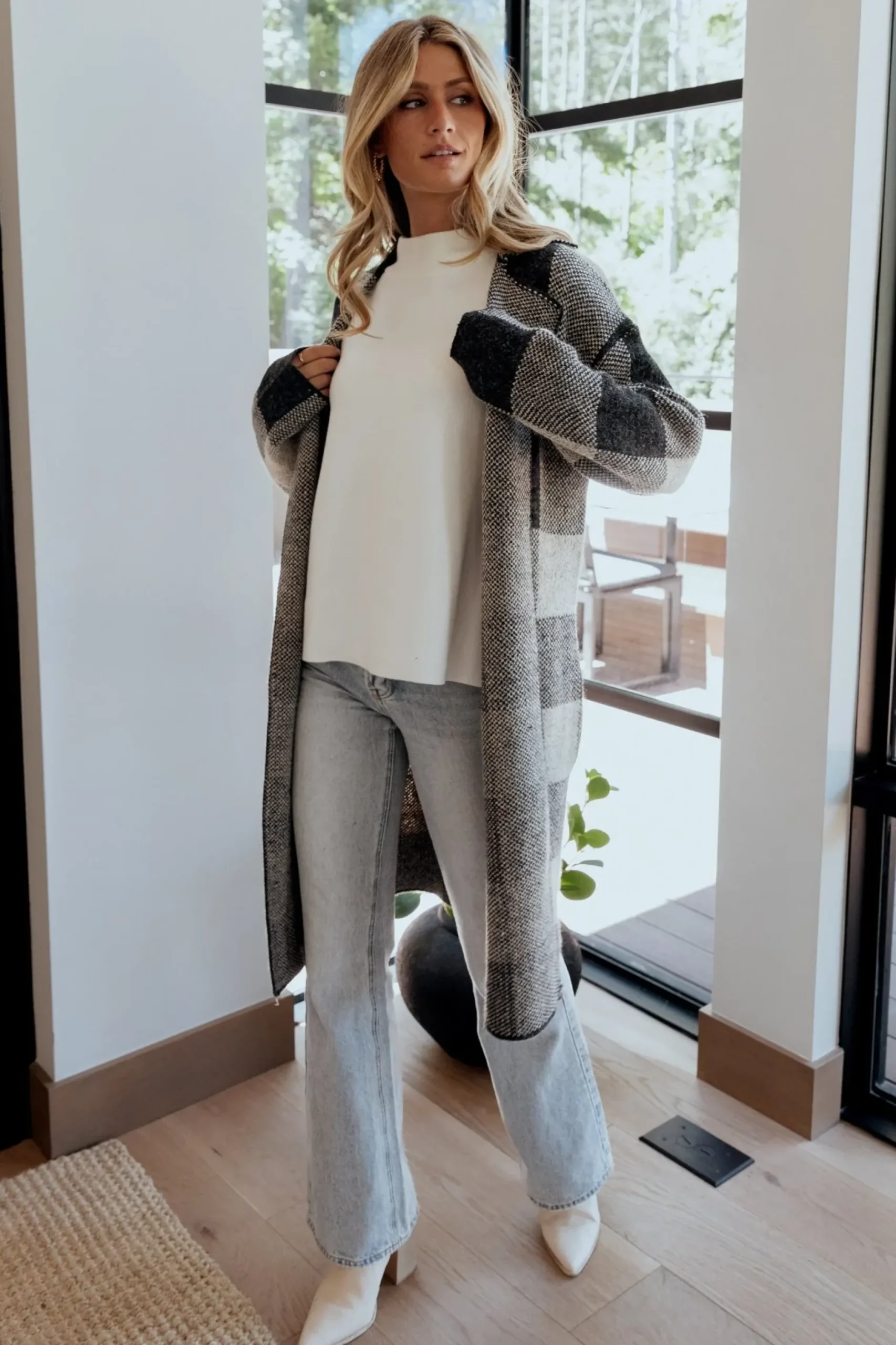 Baltic Born sweaters|cardigans|Toronto Cardigan | Black + Taupe