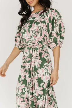 Baltic Born midi dresses|Tucson Midi Dress | Green + Pink