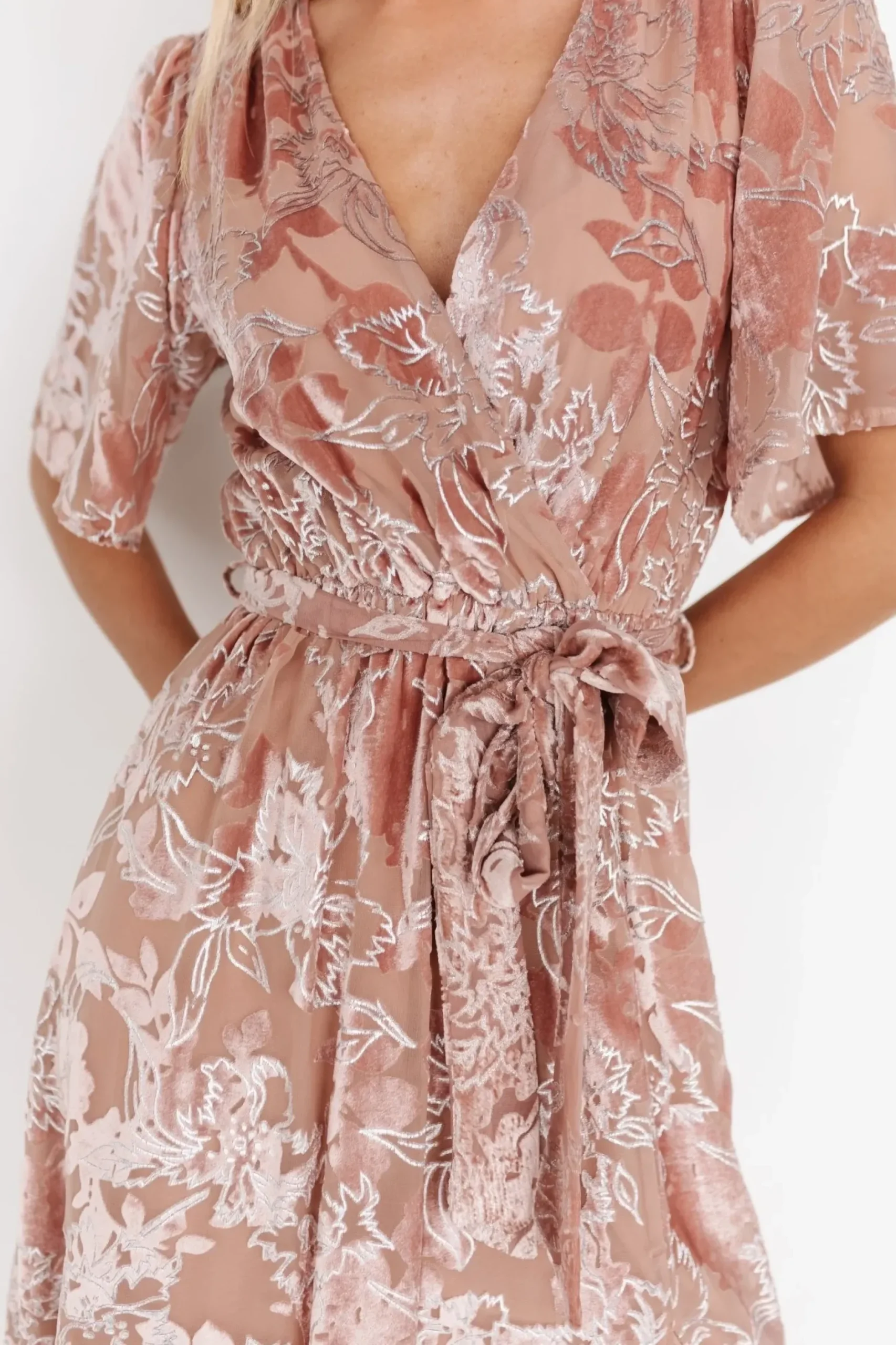 Baltic Born maxi dresses|WEDDING SUITE|Uma Velvet Maxi Dress | Blush + Silver