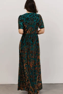 Baltic Born maxi dresses|WEDDING SUITE|Uma Velvet Maxi Dress | Bronze + Jade
