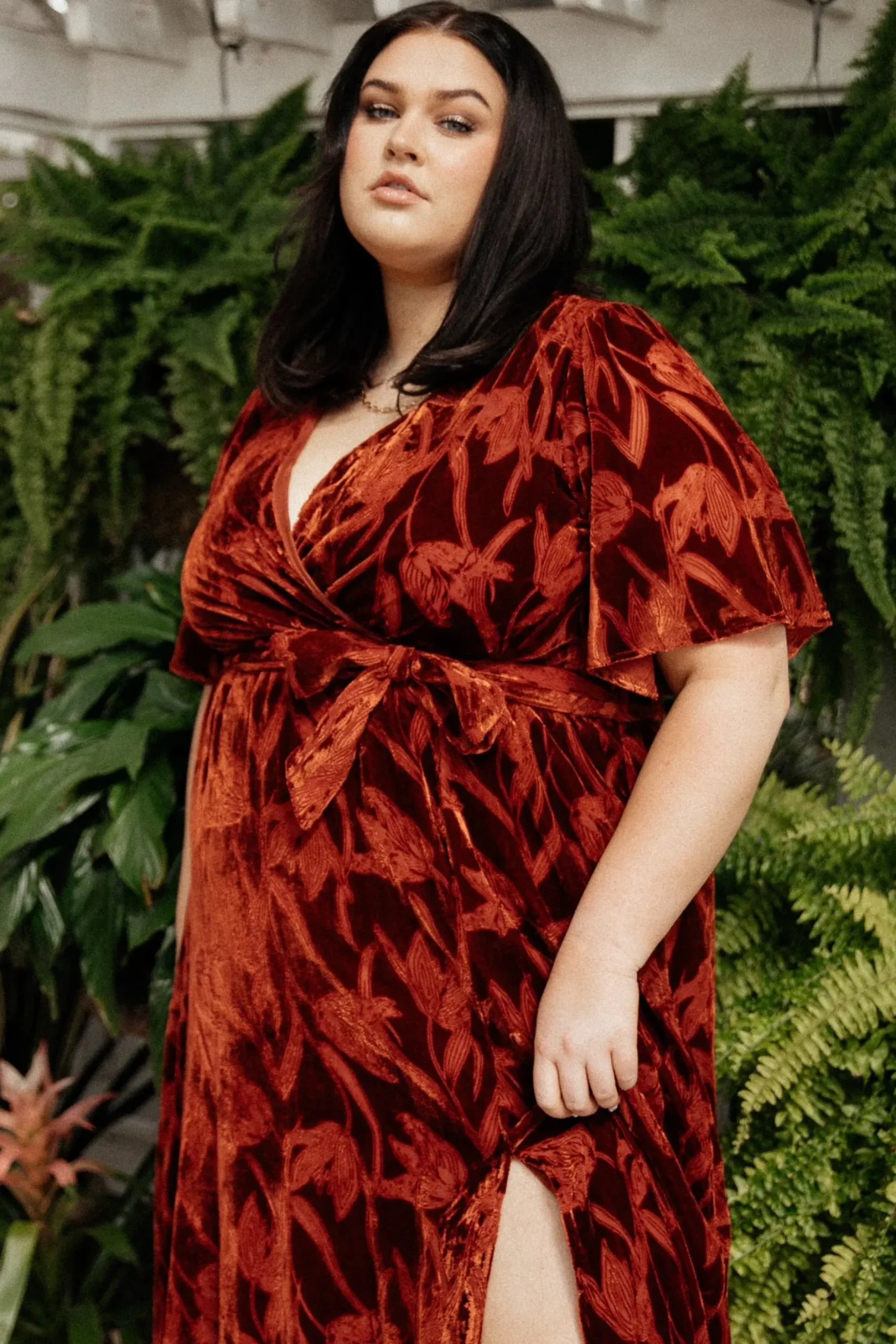 Baltic Born maxi dresses|WEDDING SUITE|Uma Velvet Maxi Dress | Terracotta