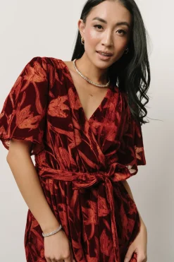 Baltic Born maxi dresses|WEDDING SUITE|Uma Velvet Maxi Dress | Terracotta