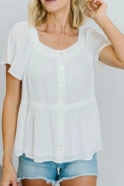 Baltic Born blouses + shirts|EXTENDED SIZING|Unity Button Up Top | Off White