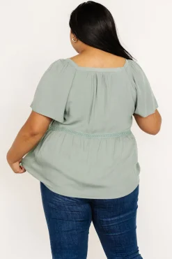 Baltic Born blouses + shirts|EXTENDED SIZING|Unity Button Up Top | Sage