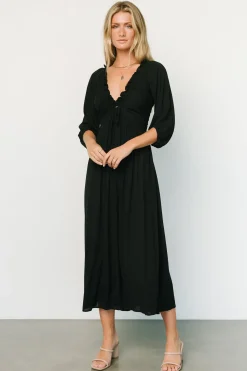 Baltic Born midi dresses|Vicki Midi Dress | Black