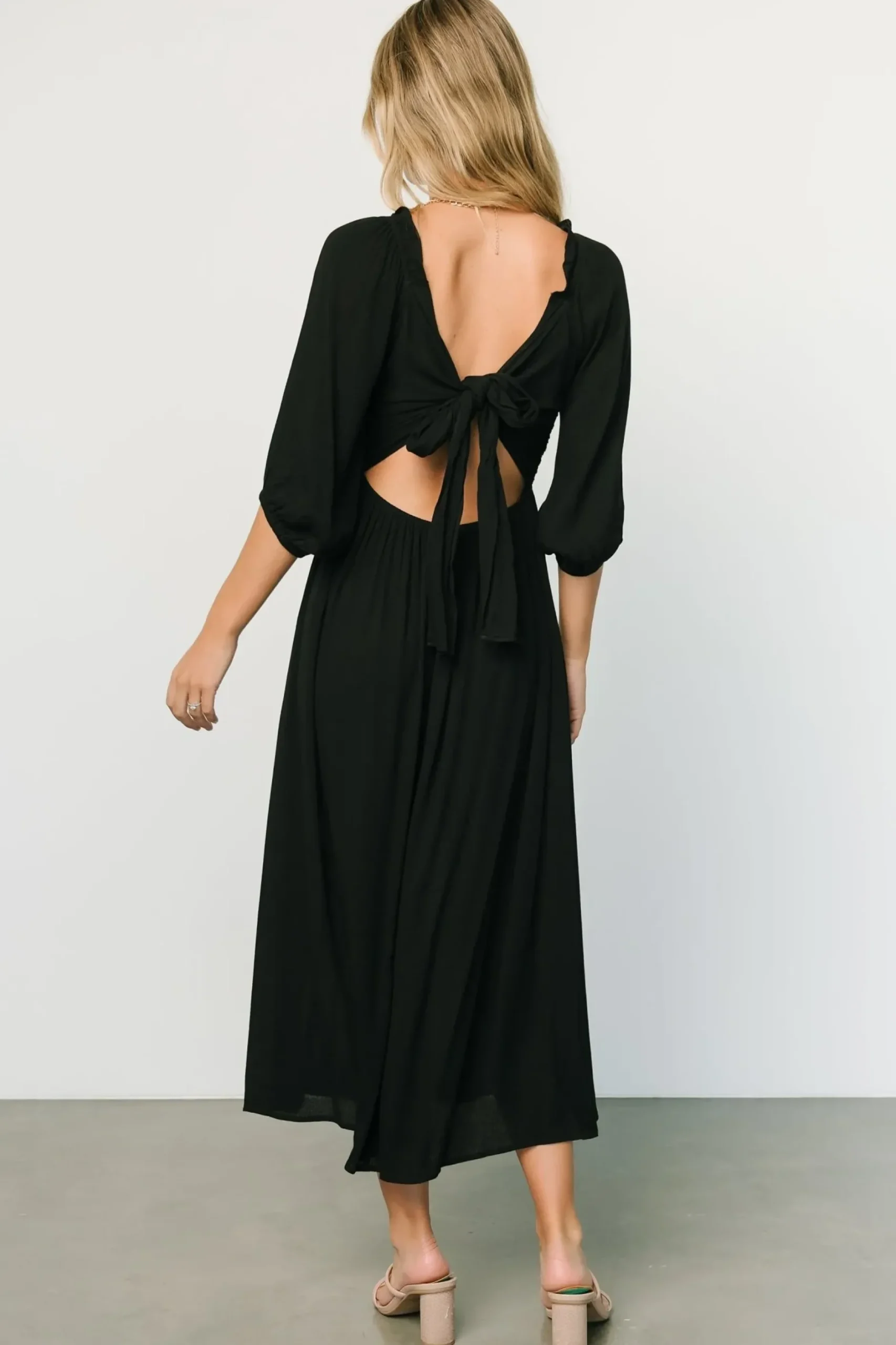 Baltic Born midi dresses|Vicki Midi Dress | Black