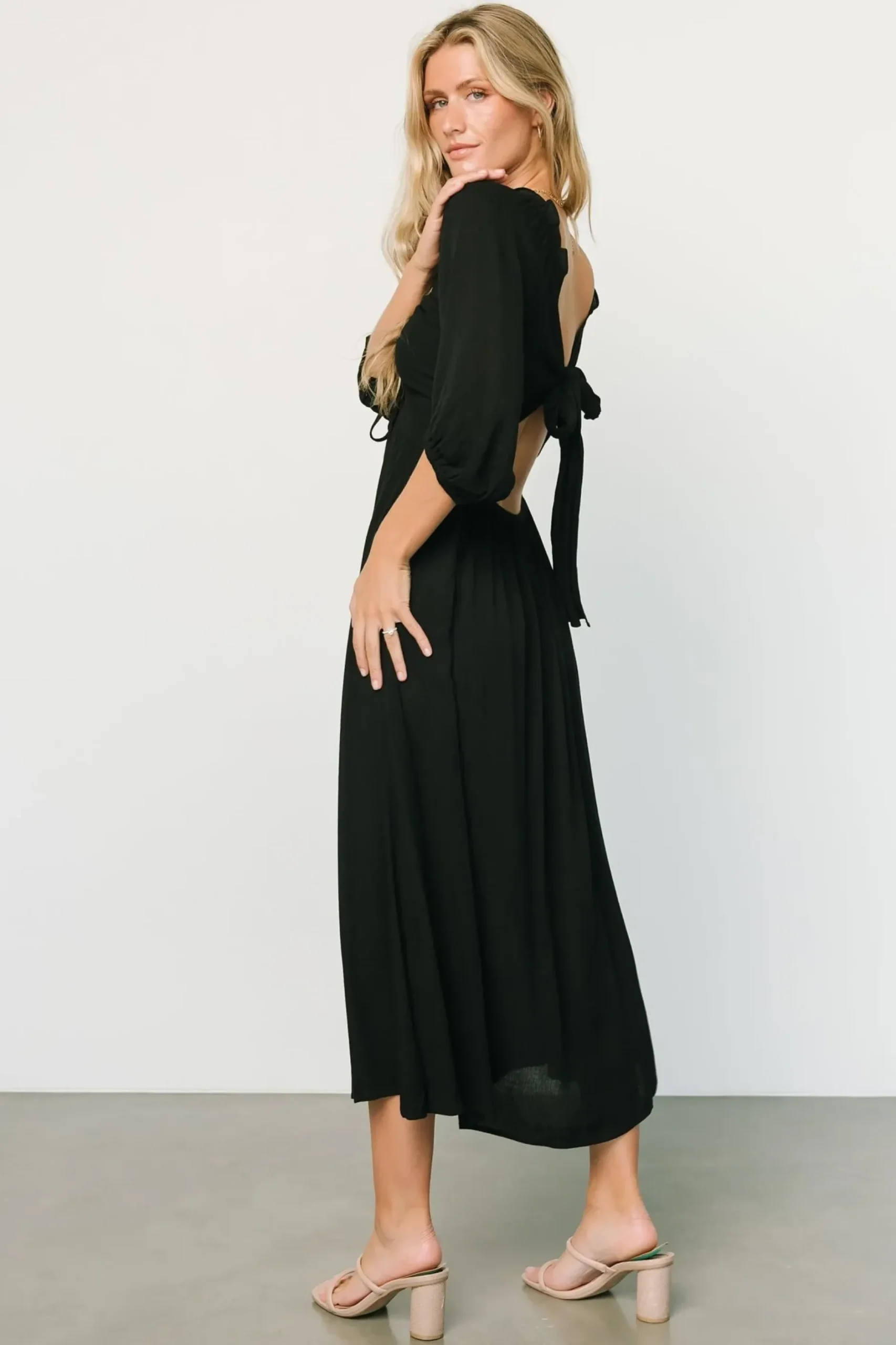 Baltic Born midi dresses|Vicki Midi Dress | Black