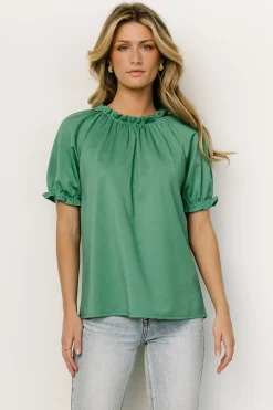Baltic Born blouses + shirts|Vincent Top | Green