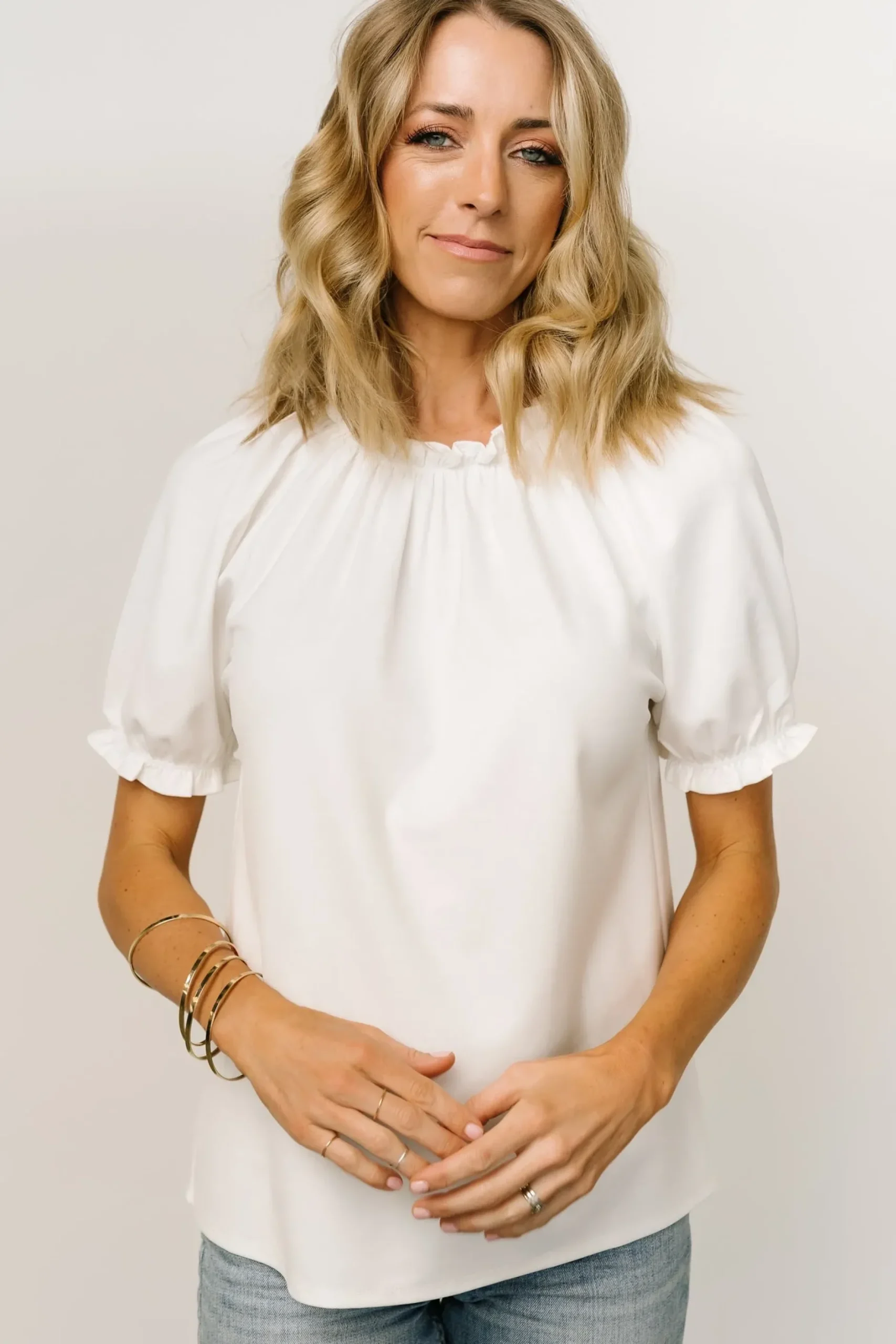 Baltic Born blouses + shirts|Vincent Top | Off White