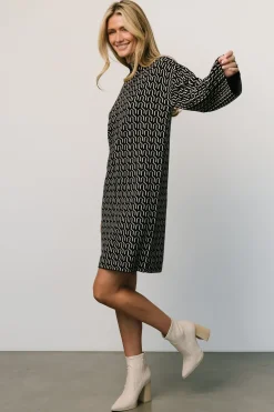Baltic Born WINTER ESSENTIALS|Webster Sweater Dress | Black Print