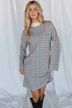 Baltic Born WINTER ESSENTIALS|Webster Sweater Dress | Ivory Print