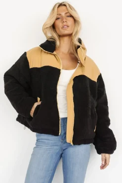 Baltic Born outerwear|Weekender Sherpa Puffer Jacket | Cream + Camel