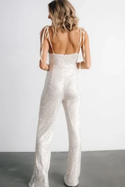 Baltic Born JUMPSUITS + ROMPERS|Willett Sequin Jumpsuit | Cream