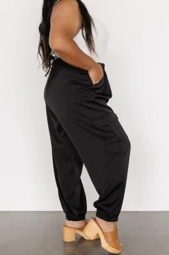 Baltic Born pants|William Satin Jogger Pants | Black