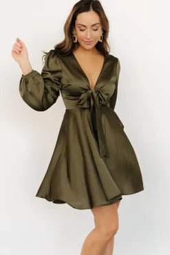 Baltic Born short dresses|WEDDING SUITE|Woodbury Satin Mini Dress | Black Floral