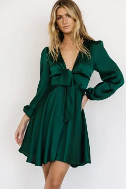 Baltic Born short dresses|WEDDING SUITE|Woodbury Satin Mini Dress | Green