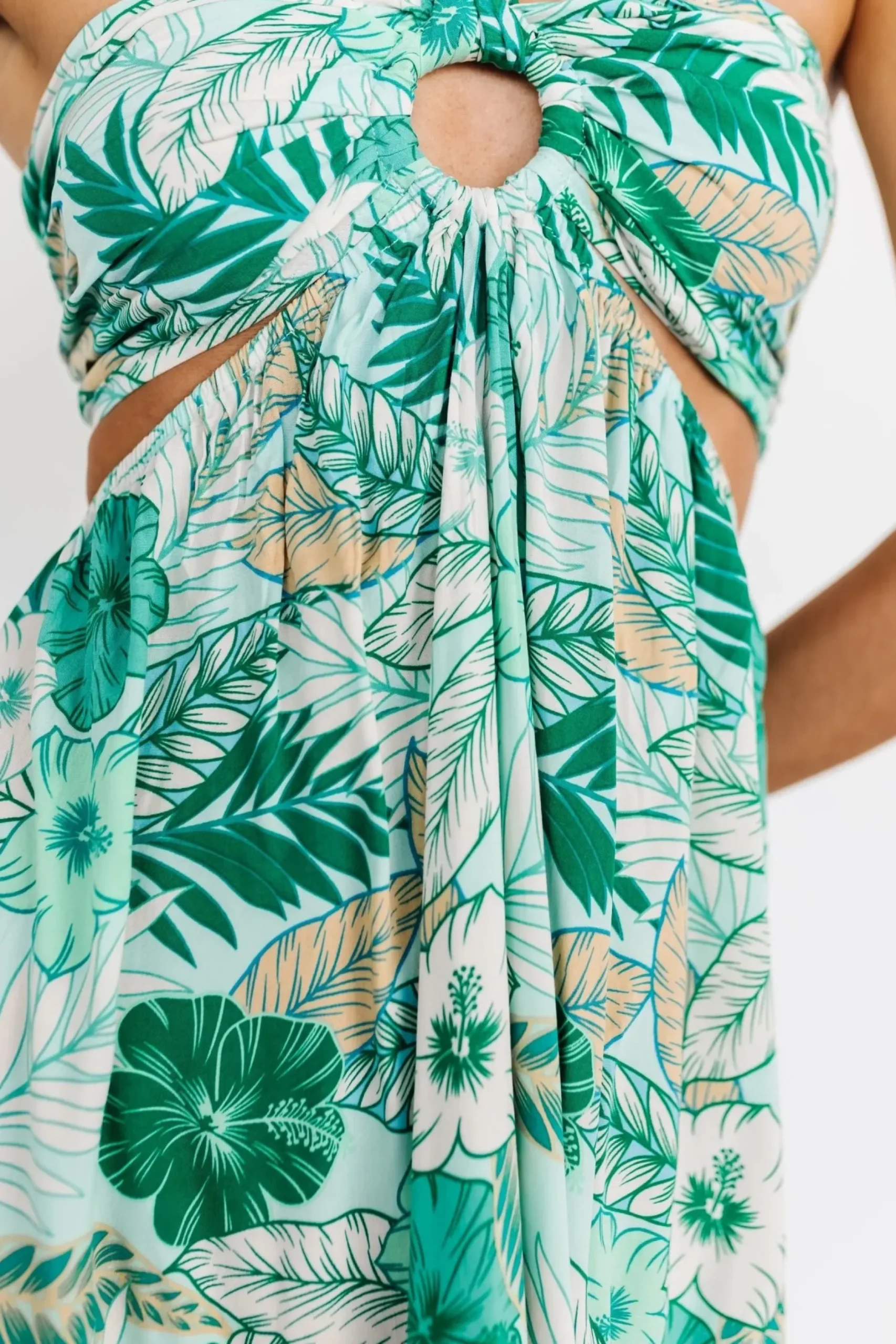 Baltic Born maxi dresses|Wylde Cut Out Maxi Dress | Green Multi