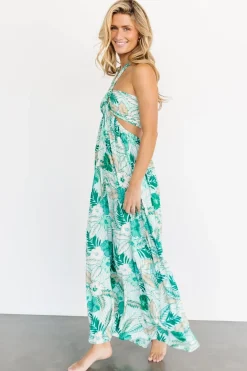 Baltic Born maxi dresses|Wylde Cut Out Maxi Dress | Green Multi