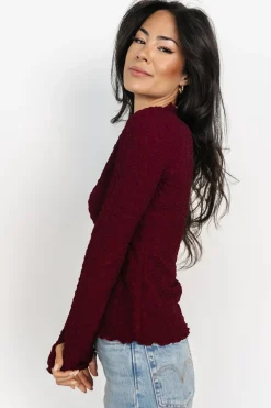 Baltic Born blouses + shirts|Yale Top | Mulberry