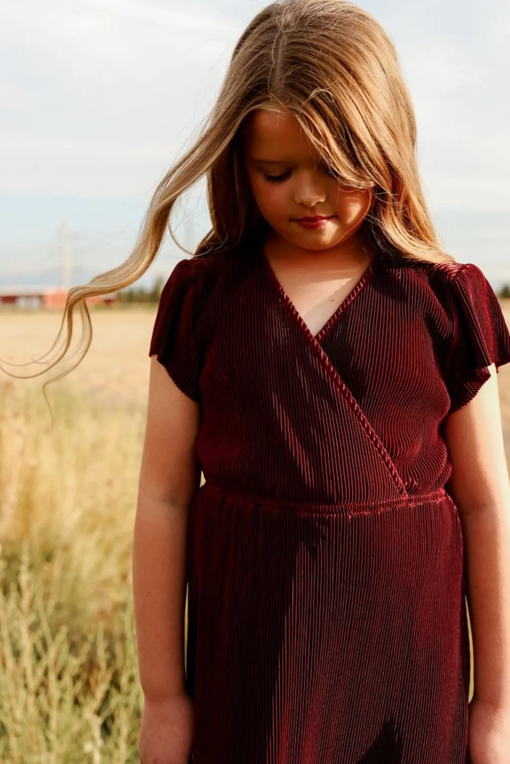 Baltic Born flower girl|Youth Athena Pleated Maxi Dress | Mulberry
