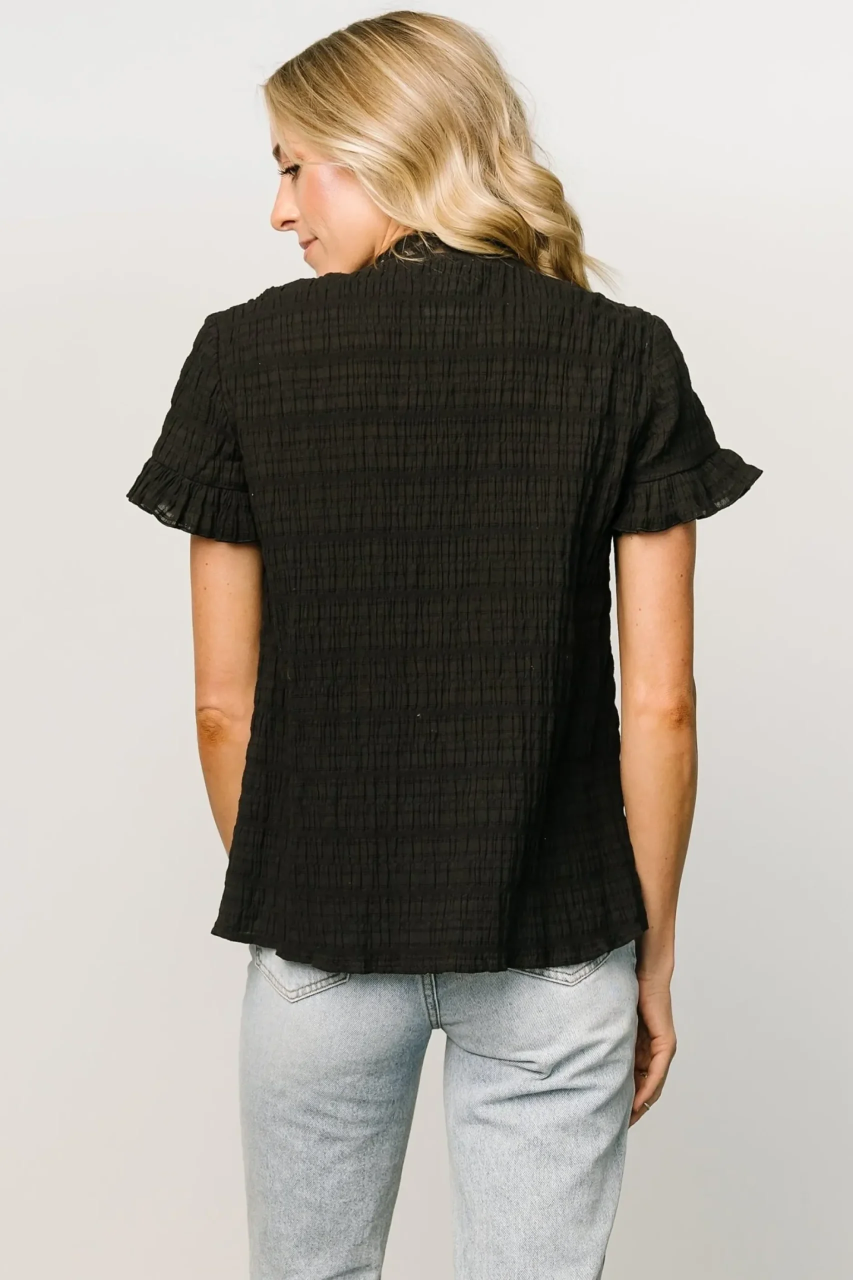 Baltic Born blouses + shirts|Zara Lace Top | Black