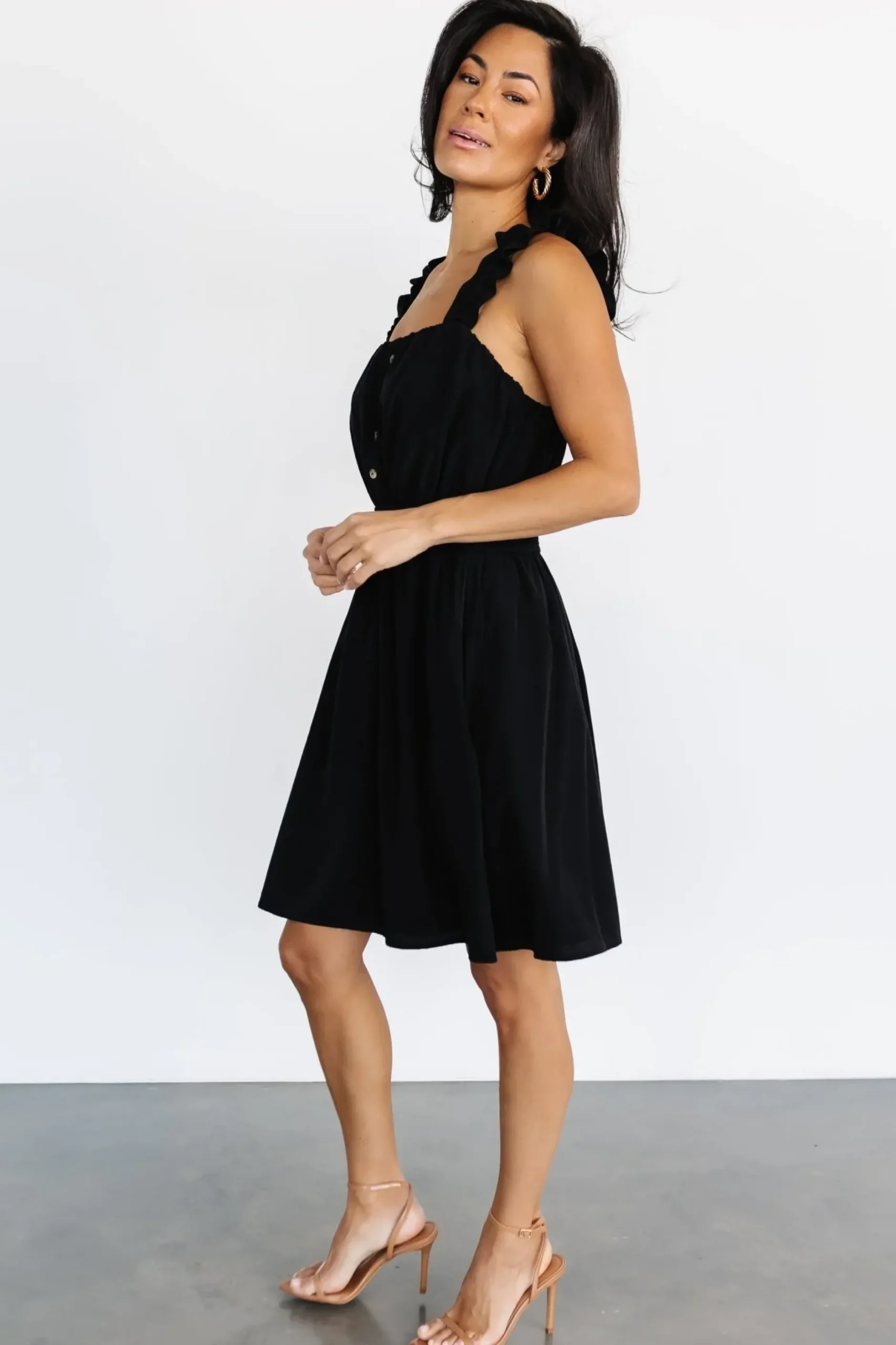 Baltic Born DRESSES|Zaylee Tank Short Dress | Black