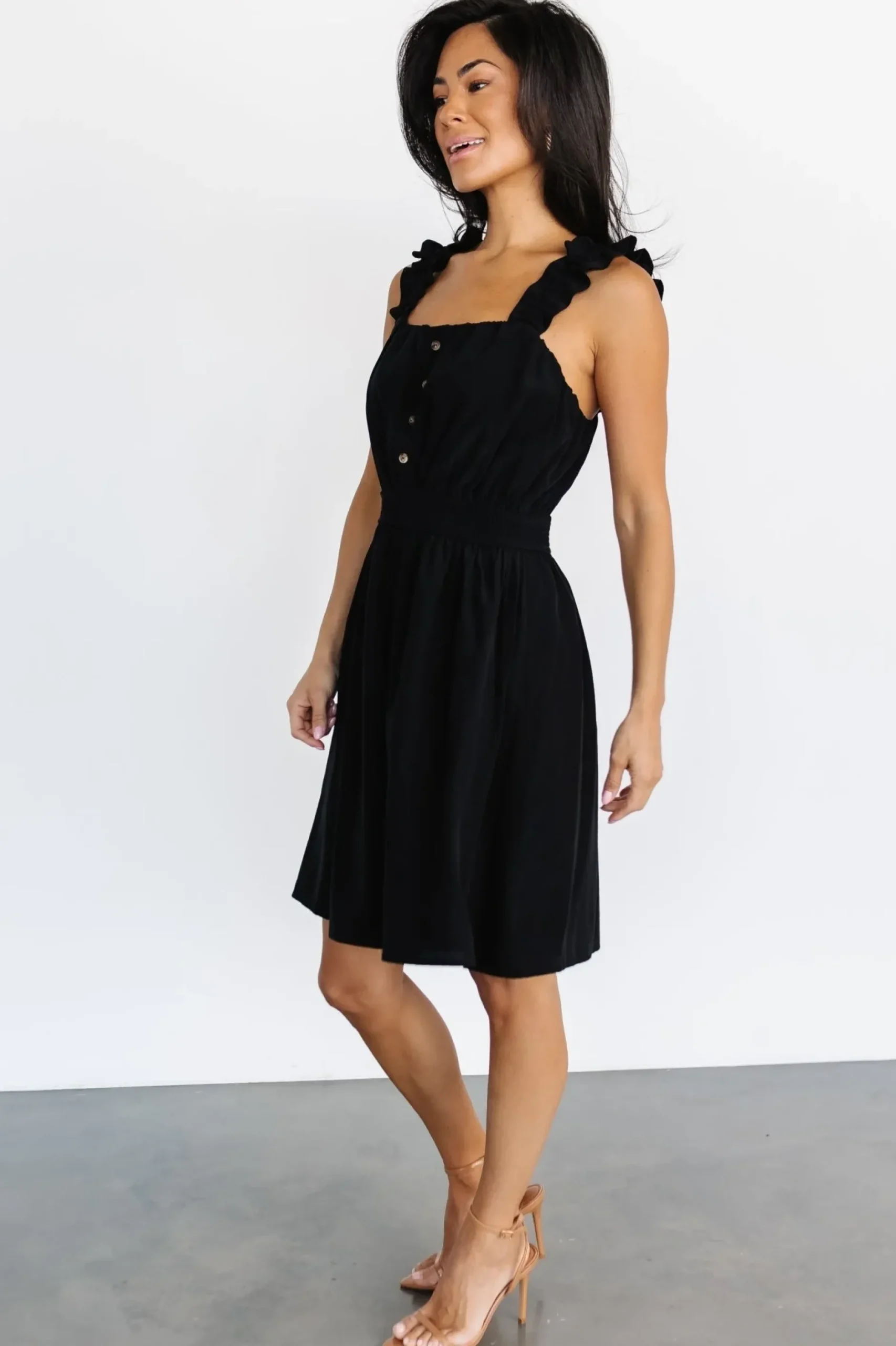 Baltic Born DRESSES|Zaylee Tank Short Dress | Black