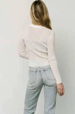 Baltic Born blouses + shirts|Zia Knit Top | Off White