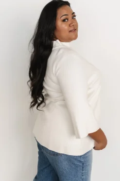 Baltic Born EXTENDED SIZING|Zola Bell Sleeve Sweater | Off White