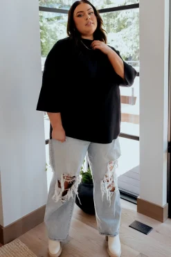 Baltic Born EXTENDED SIZING|Zola Bell Sleeve Sweater | Black