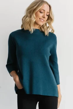 Baltic Born EXTENDED SIZING|Zola Bell Sleeve Sweater | Topaz