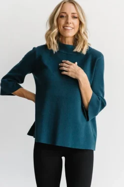 Baltic Born EXTENDED SIZING|Zola Bell Sleeve Sweater | Topaz
