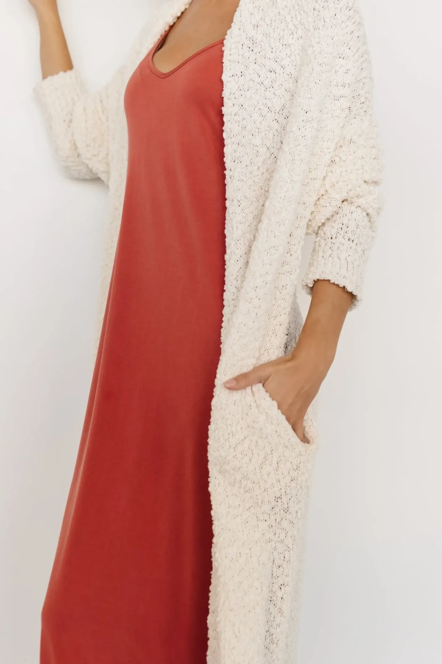 Baltic Born sweaters|cardigans|Zonda Long Cardigan | Cream