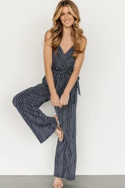 Baltic Born JUMPSUITS + ROMPERS|Zuri Tank Jumpsuit | Navy Stripe