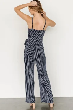 Baltic Born JUMPSUITS + ROMPERS|Zuri Tank Jumpsuit | Navy Stripe